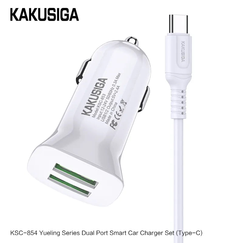 Kakusiga Type C 2.4A polnac za vo kola